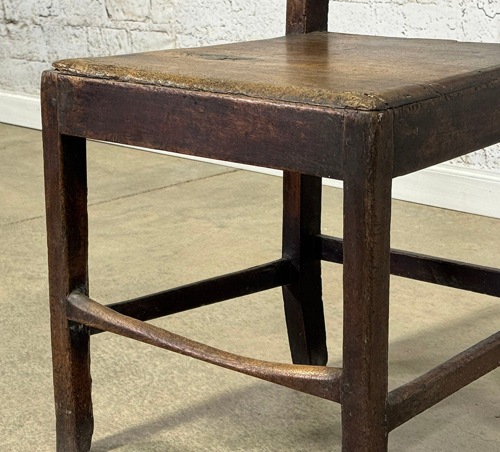 English Rustic Oak Country Chair