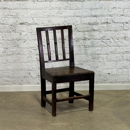 English Rustic Oak Country Chair