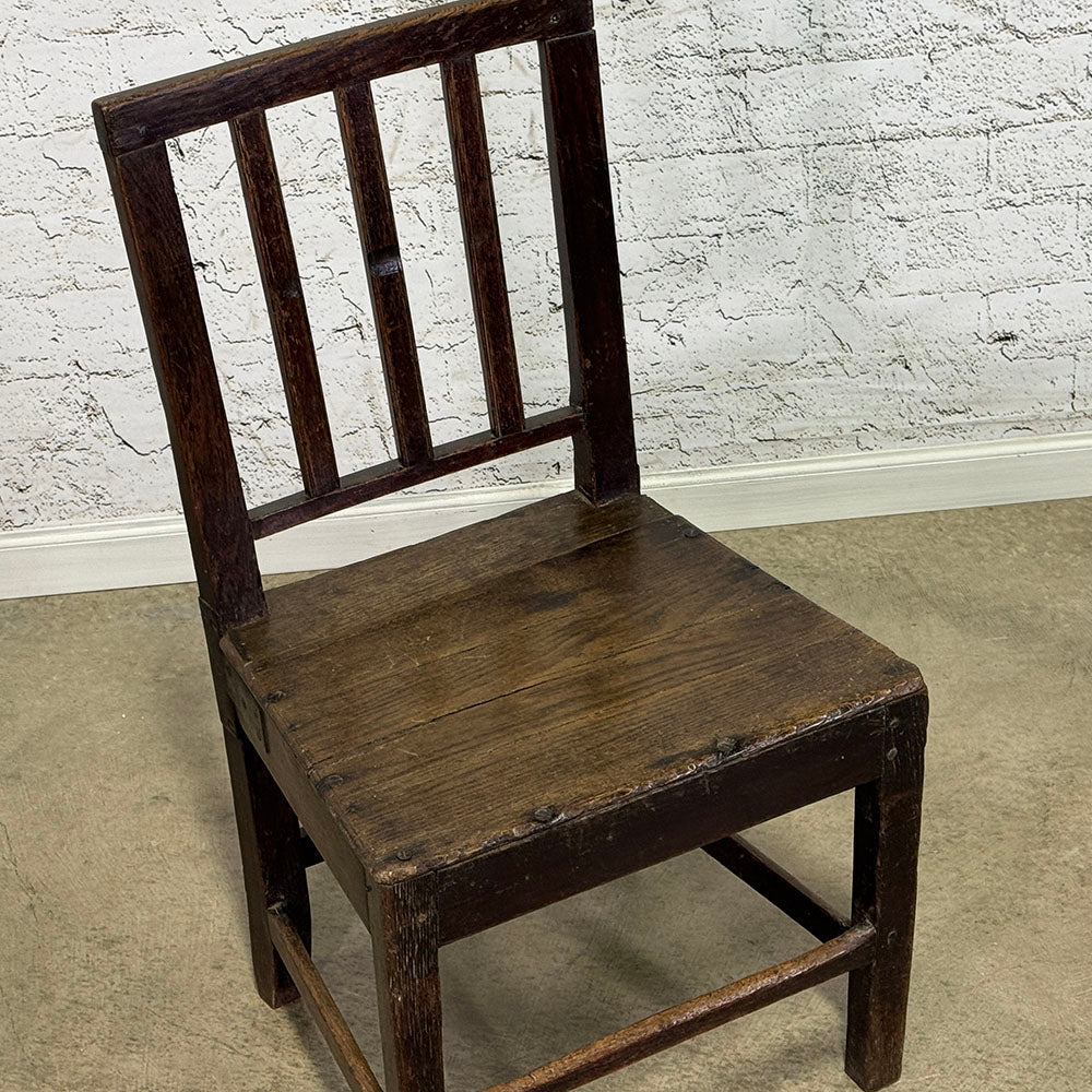 English Rustic Oak Country Chair