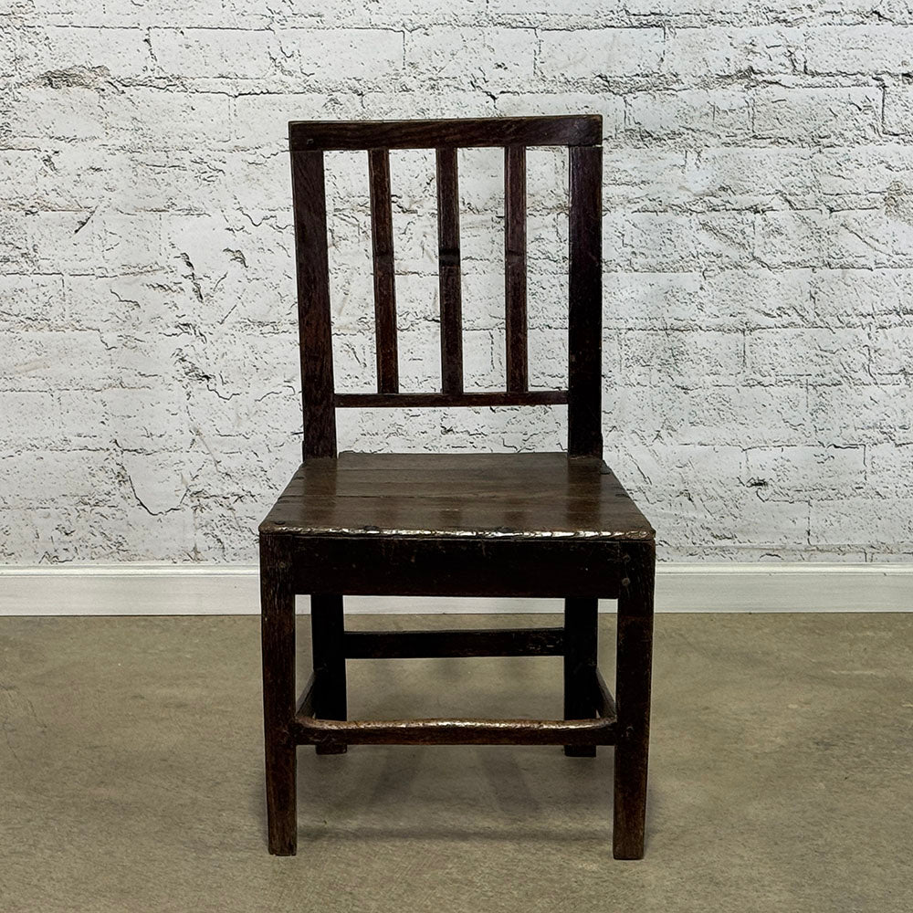 English Rustic Oak Country Chair