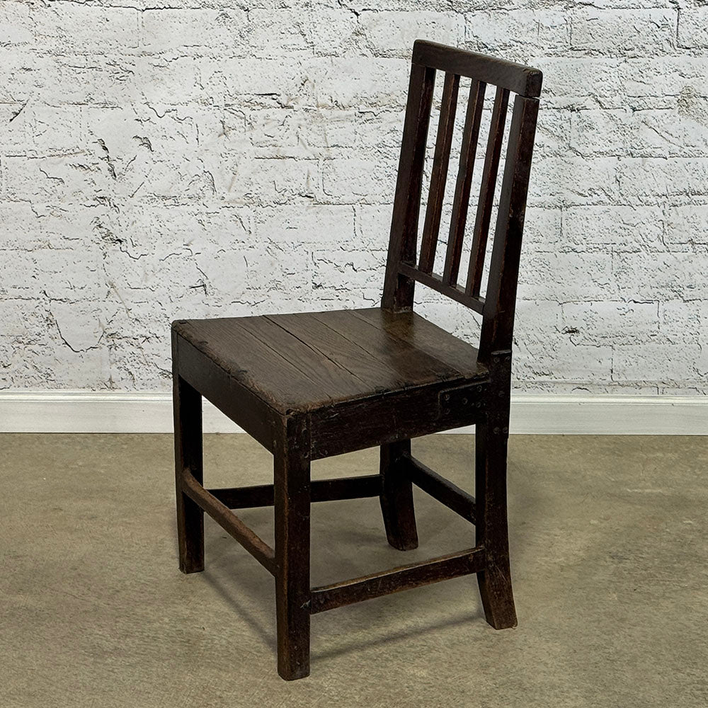 English Rustic Oak Country Chair