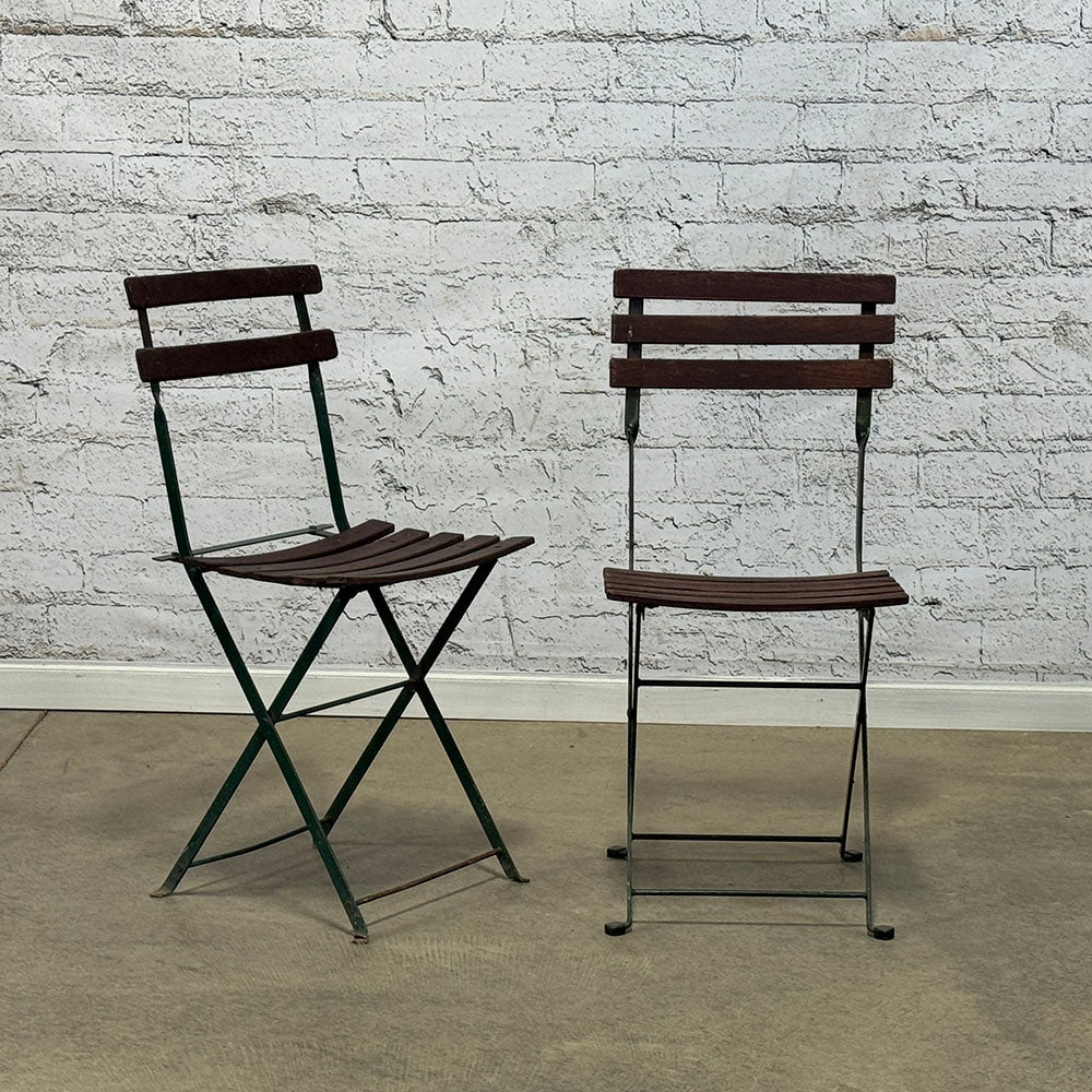 Vintage Slatted Folding Chair