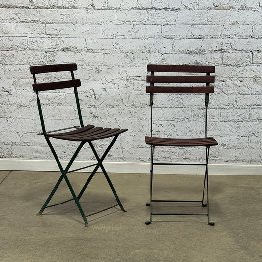 Vintage Slatted Folding Chair
