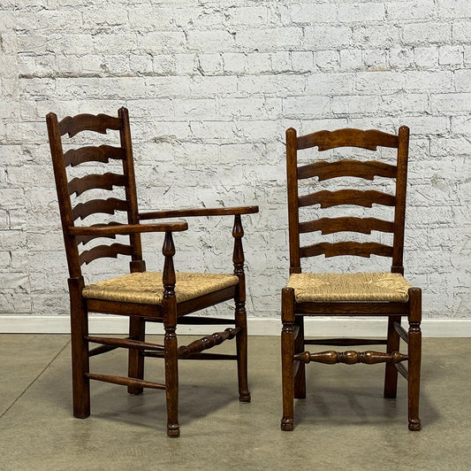 Set of Eight Vintage Wavyline Chairs