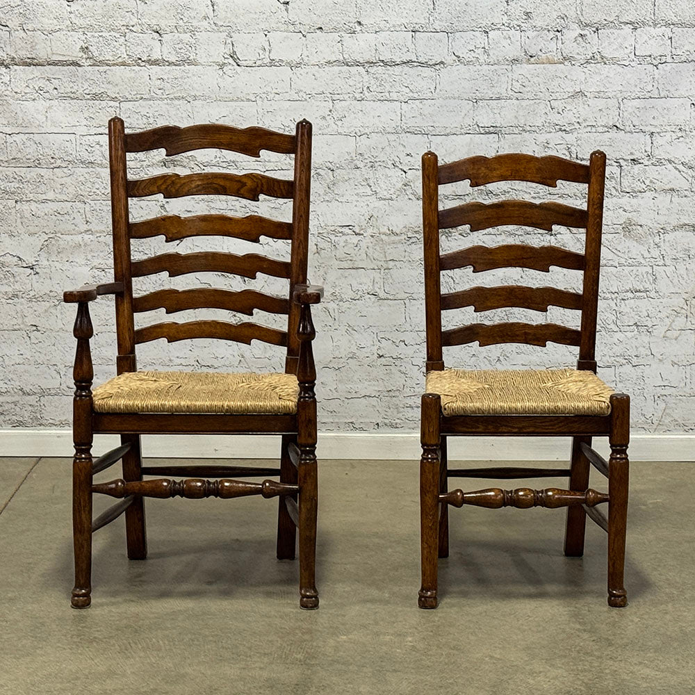 Set of Eight Vintage Wavyline Chairs