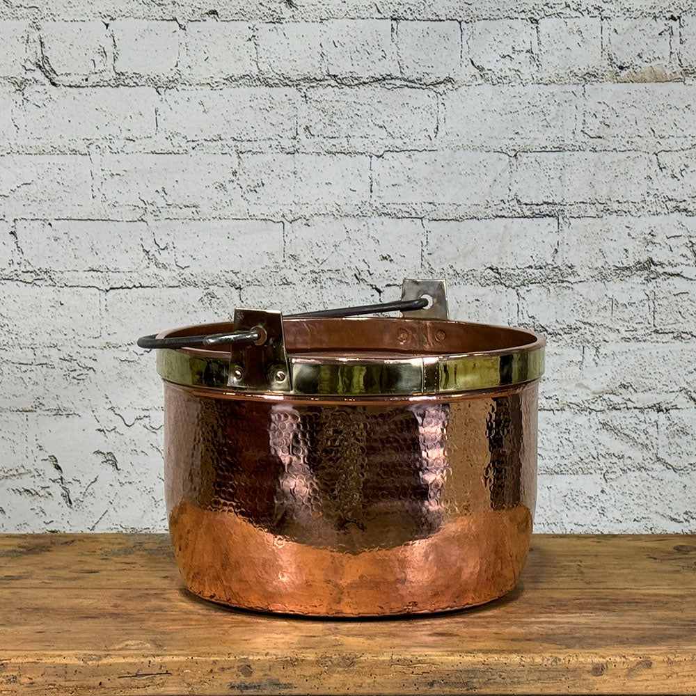 French Copper Log Bucket