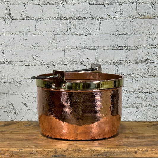 French Copper Log Bucket