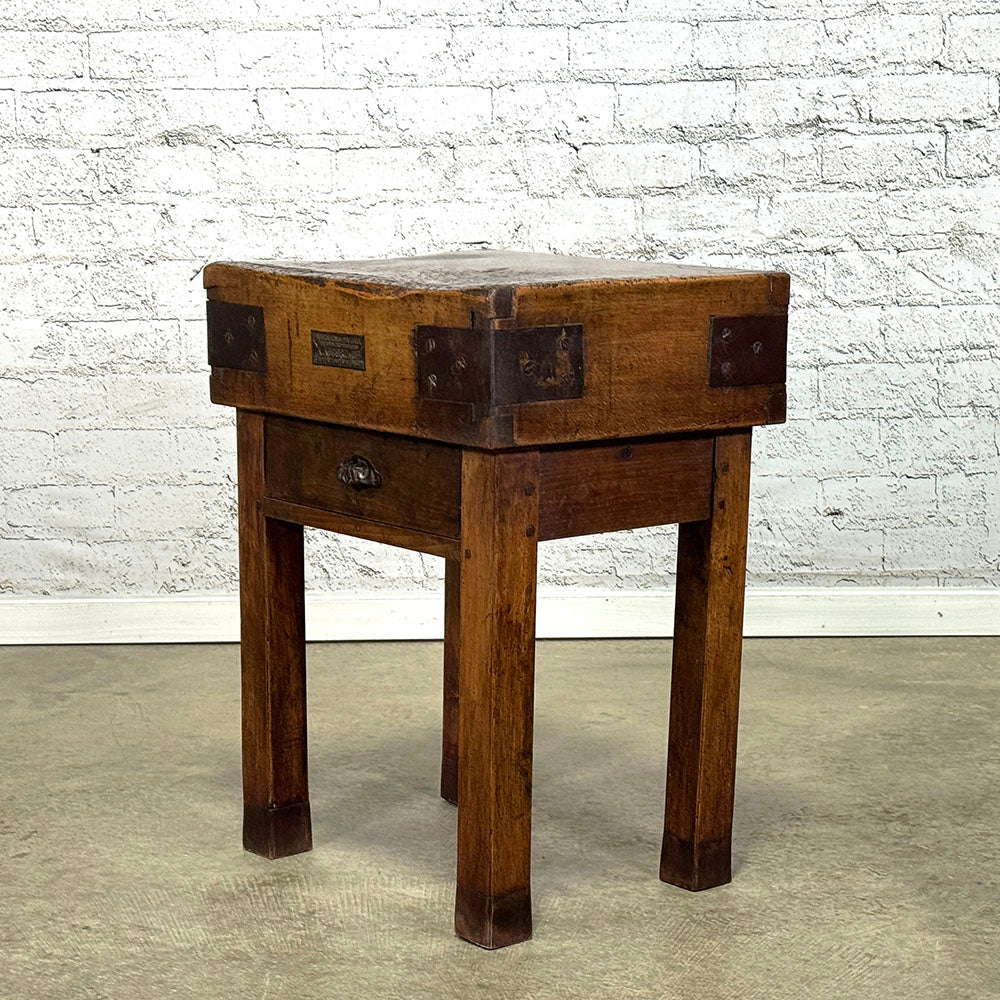 Antique Small Butchers Block