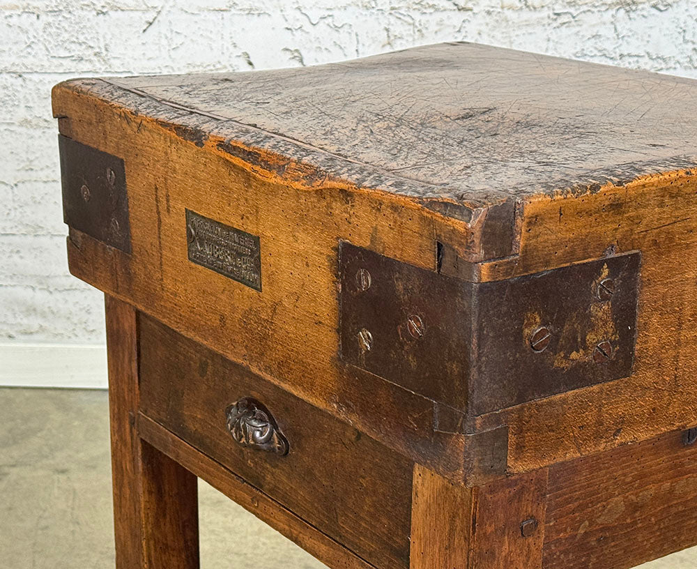 Antique Small Butchers Block