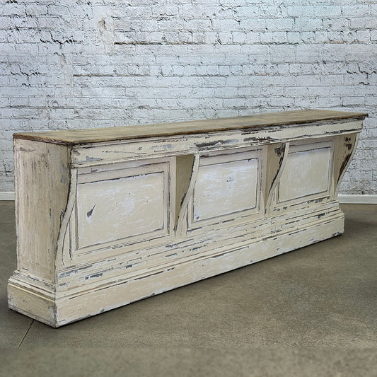 Antique French Oak Shop Counter