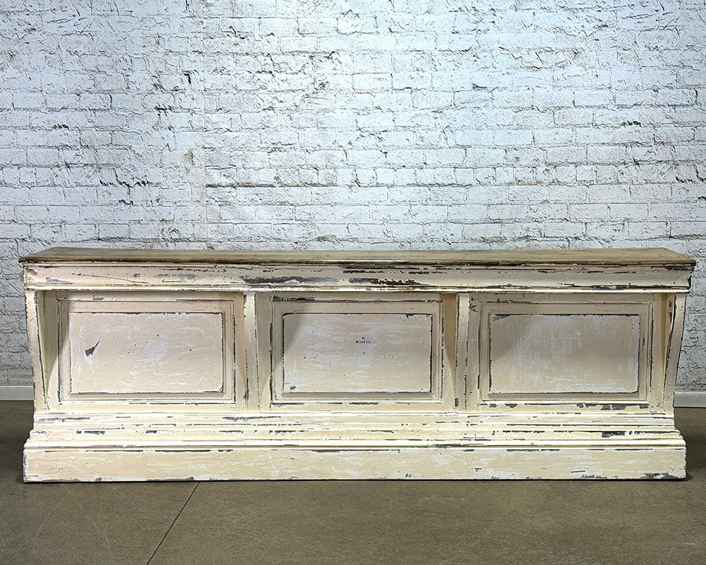 Antique French Oak Shop Counter