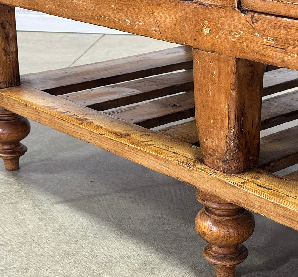 Antique Butcher Block Island