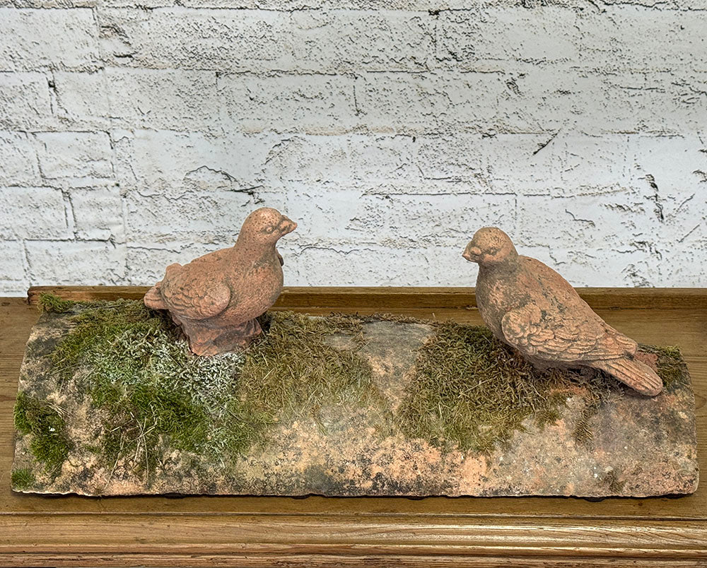 Antique Terracotta Pigeon Ridge Tile from Toulouse