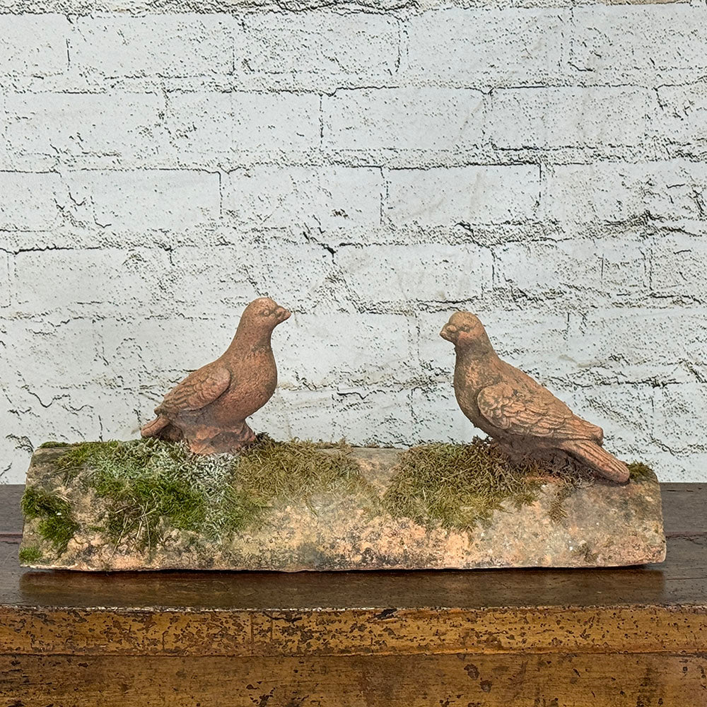 Antique Terracotta Pigeon Ridge Tile from Toulouse