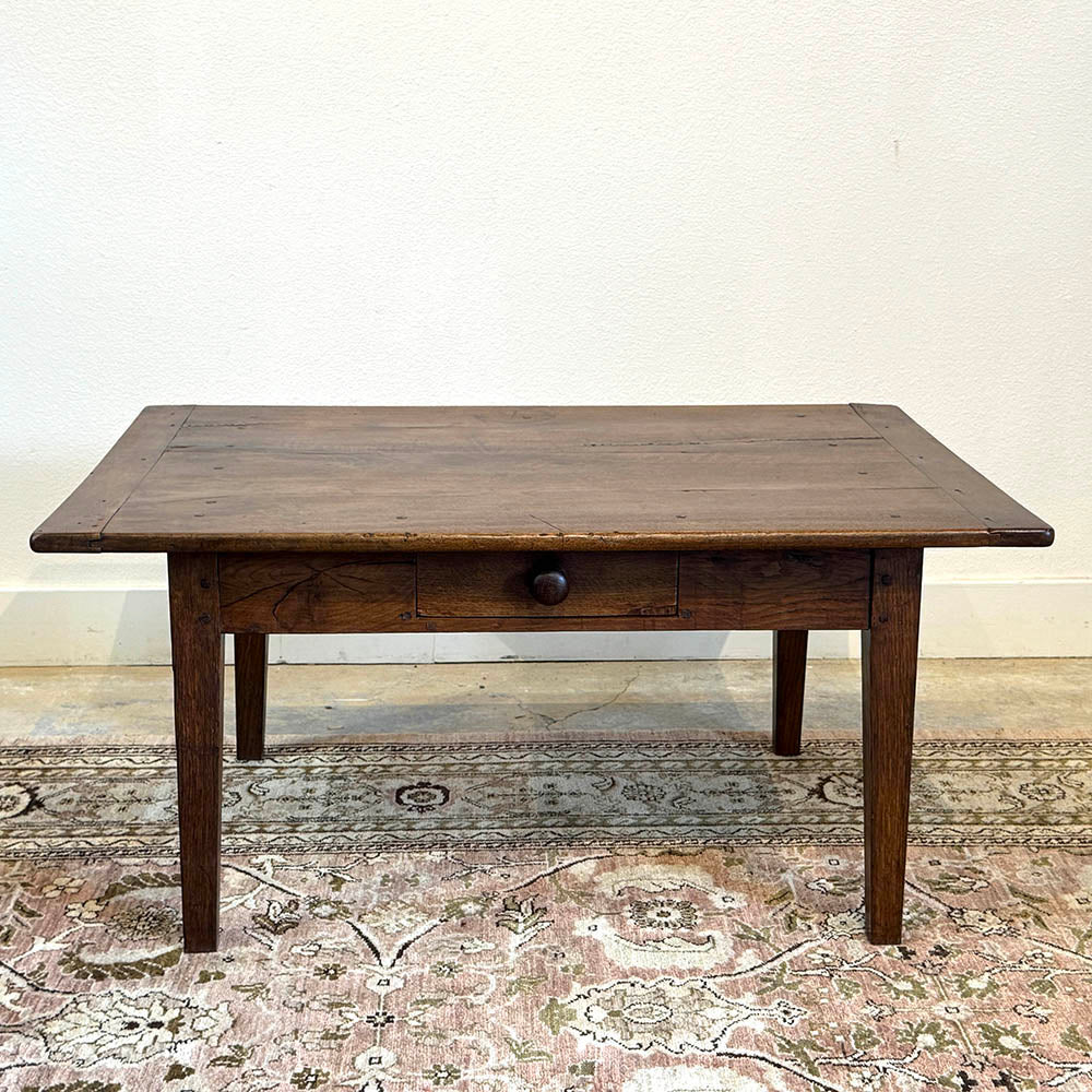 Antique French Walnut/Oak Coffee Table