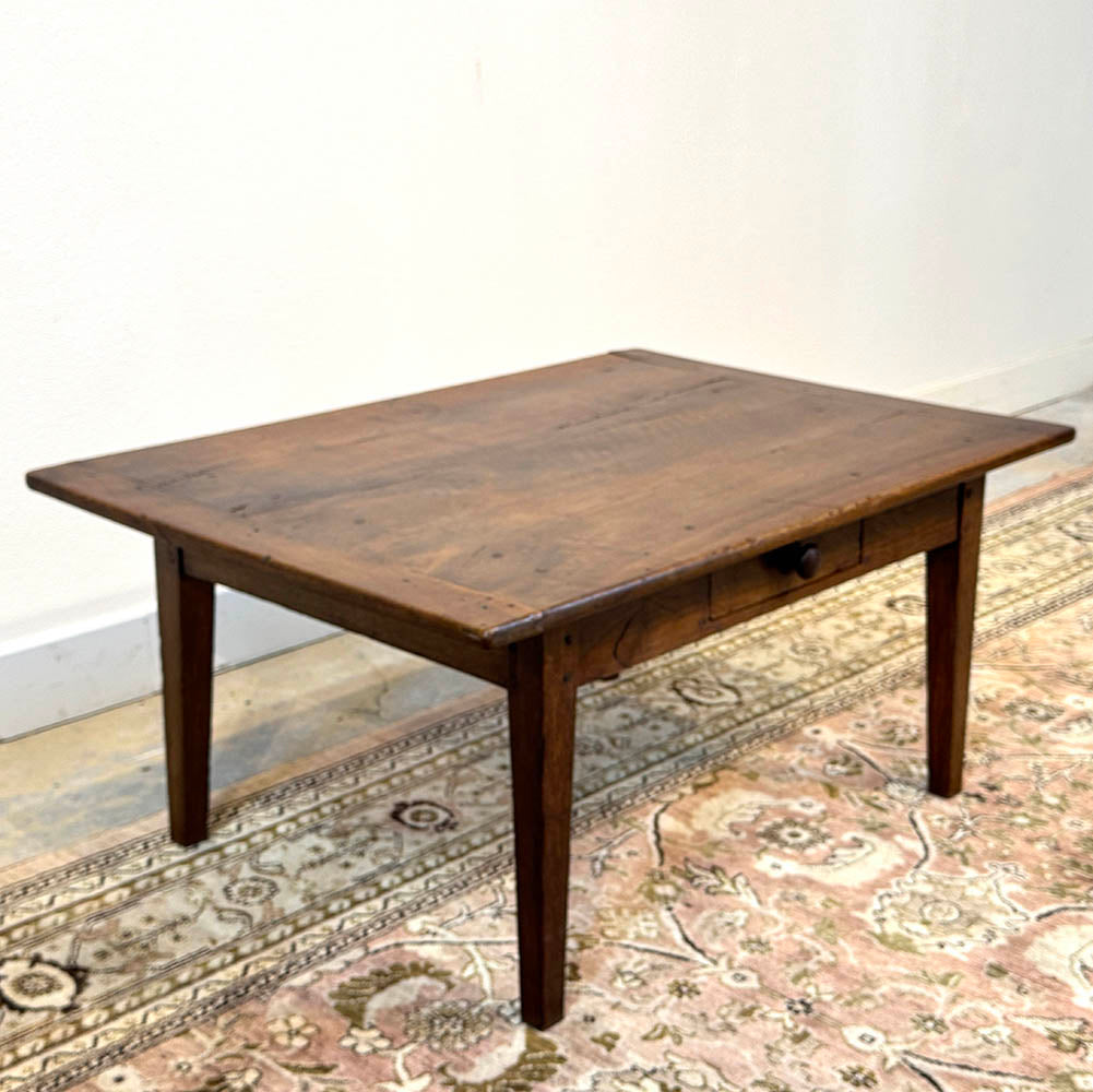 Antique French Walnut/Oak Coffee Table