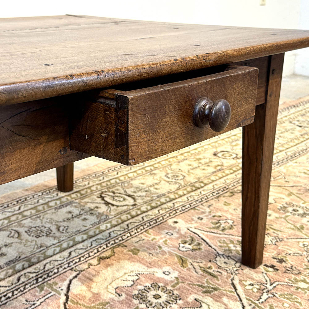 Antique French Walnut/Oak Coffee Table