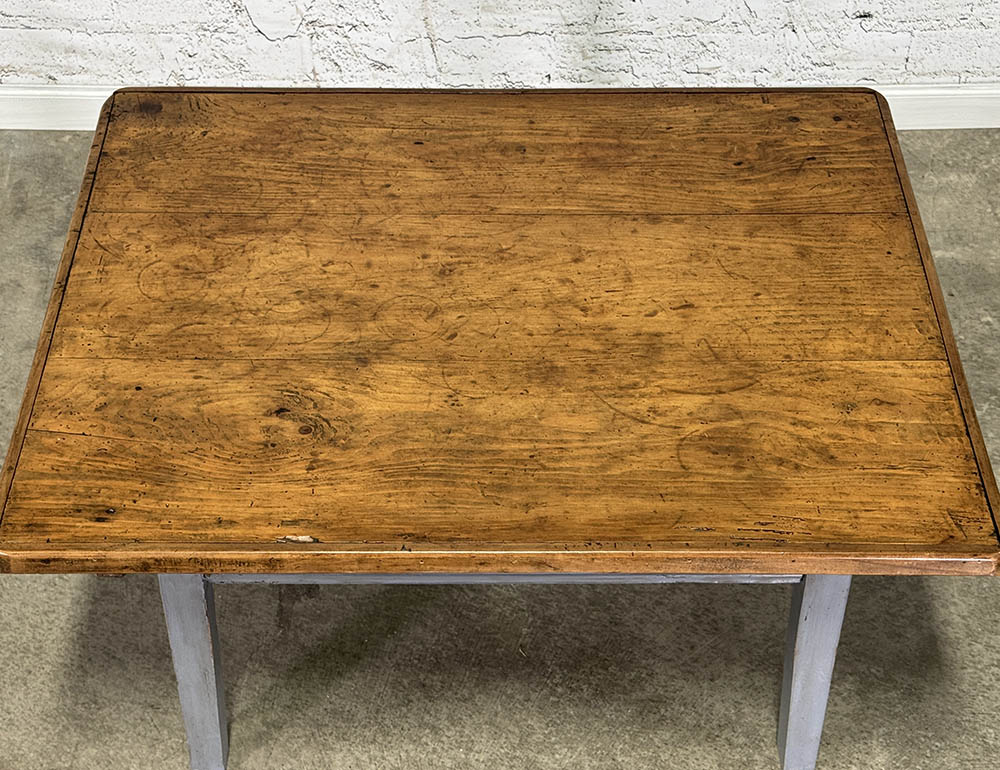 French Painted Pine Coffee Table c.1860