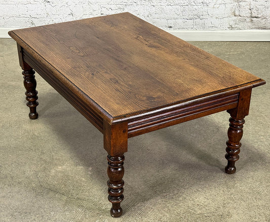 Antique French Oak Bistro Coffee Table c.1860