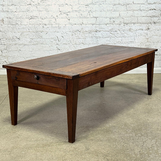Antique French and Walnut Coffee Table