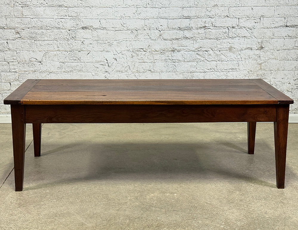 Antique French and Walnut Coffee Table