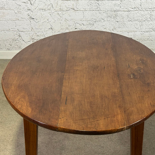 French Fruitwood Oval Coffee Table