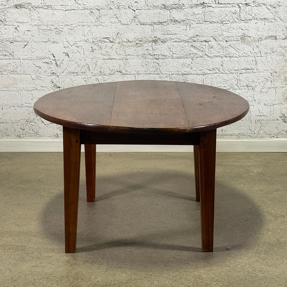 French Fruitwood Oval Coffee Table