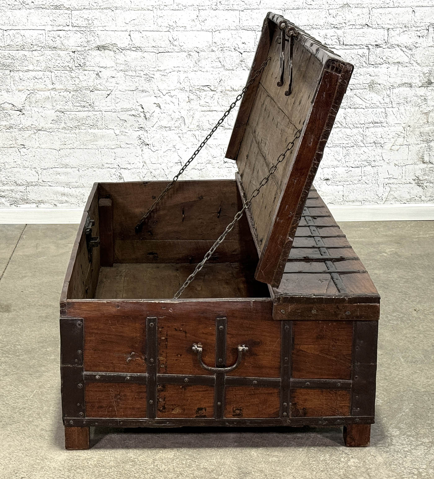 Large French Military Trunk Coffee Table