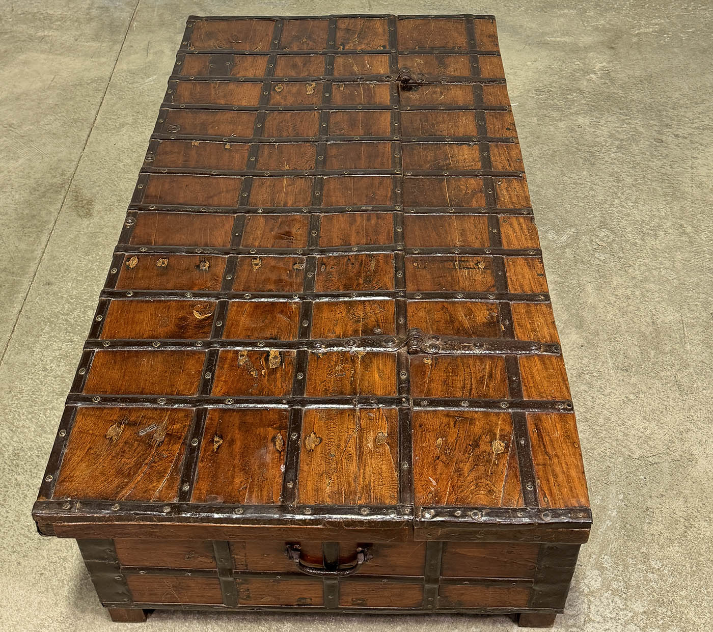 Large French Military Trunk Coffee Table