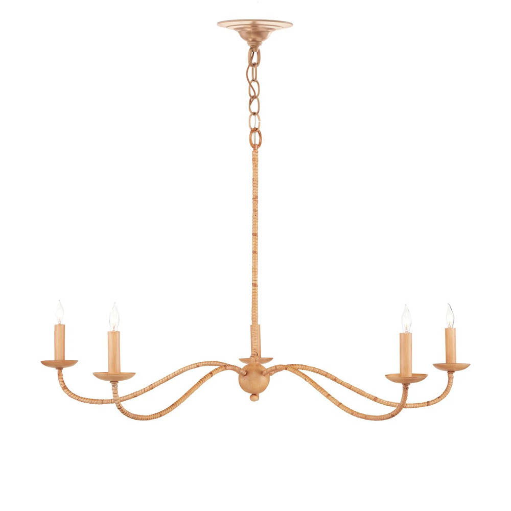 Saxon Small Tan Chandelier