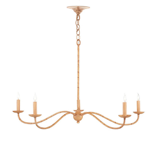 Saxon Small Tan Chandelier