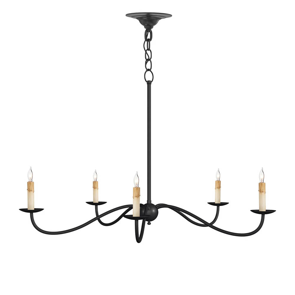 Saxon Small Chandelier Black