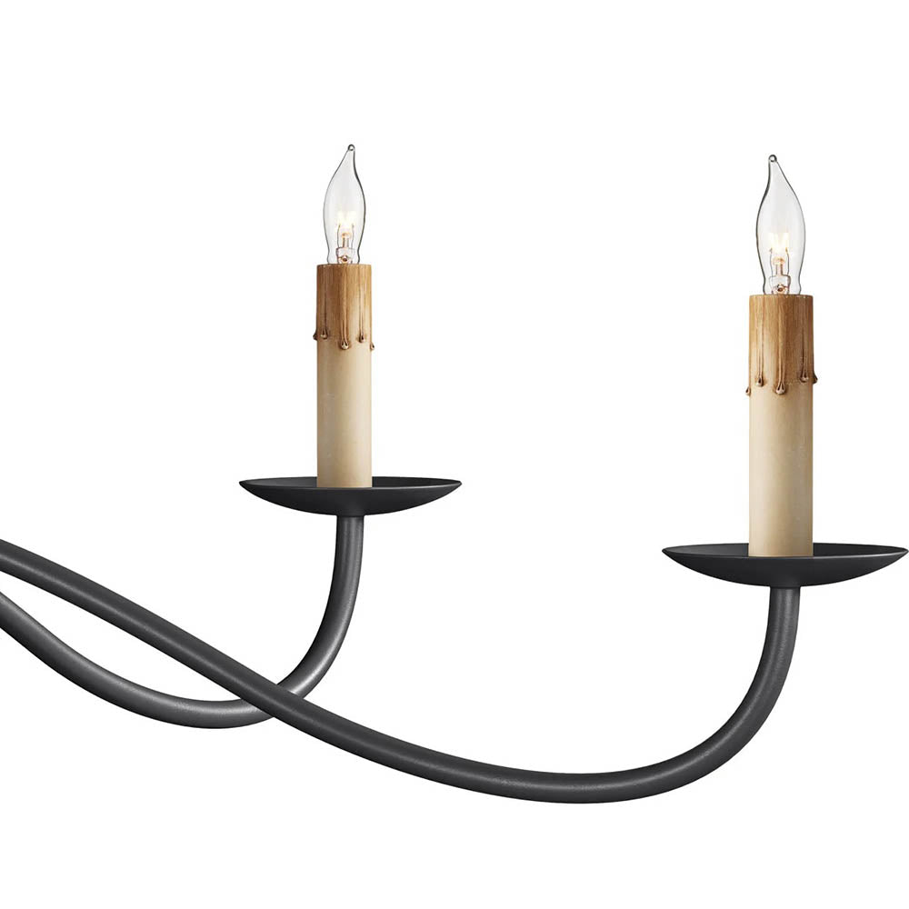 Saxon Small Chandelier Black