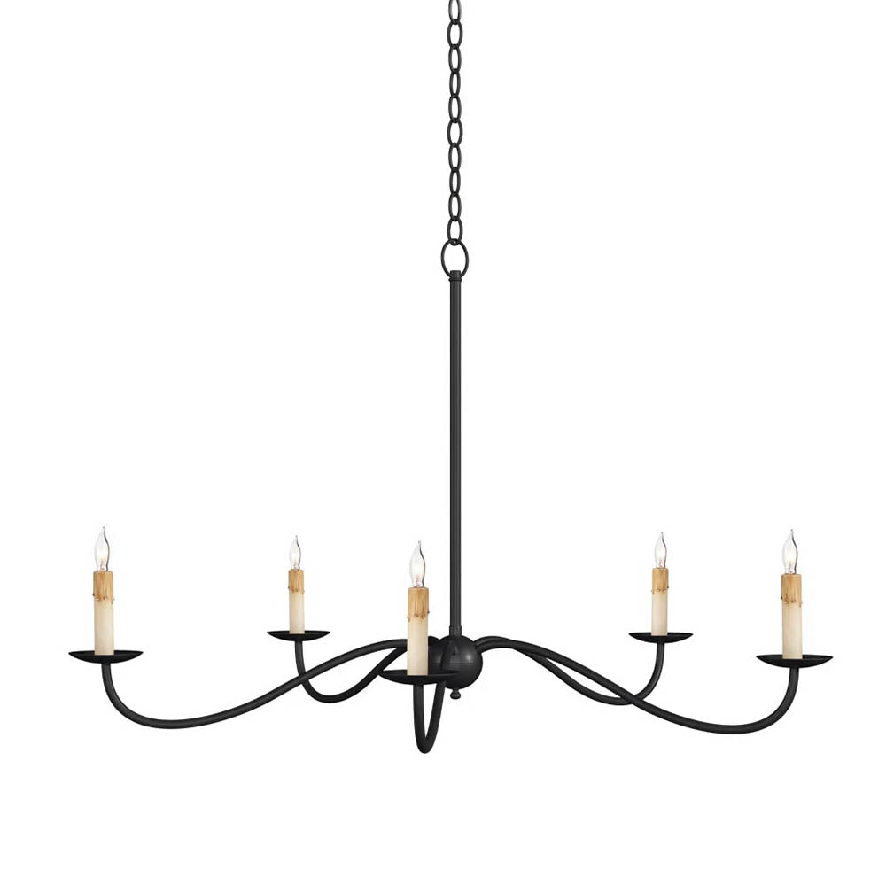 Saxon Small Chandelier Black