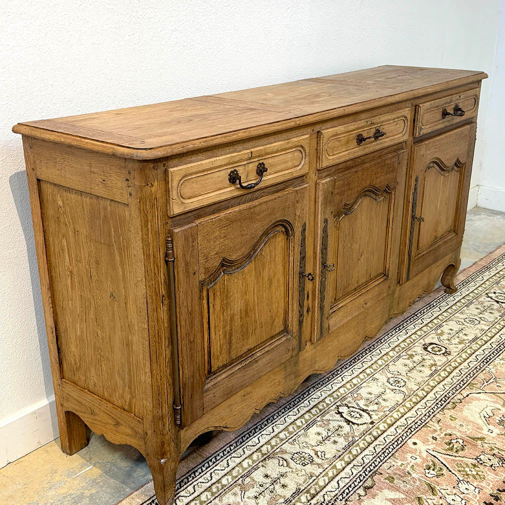 French Bleached Oak 3 Door Enfilade