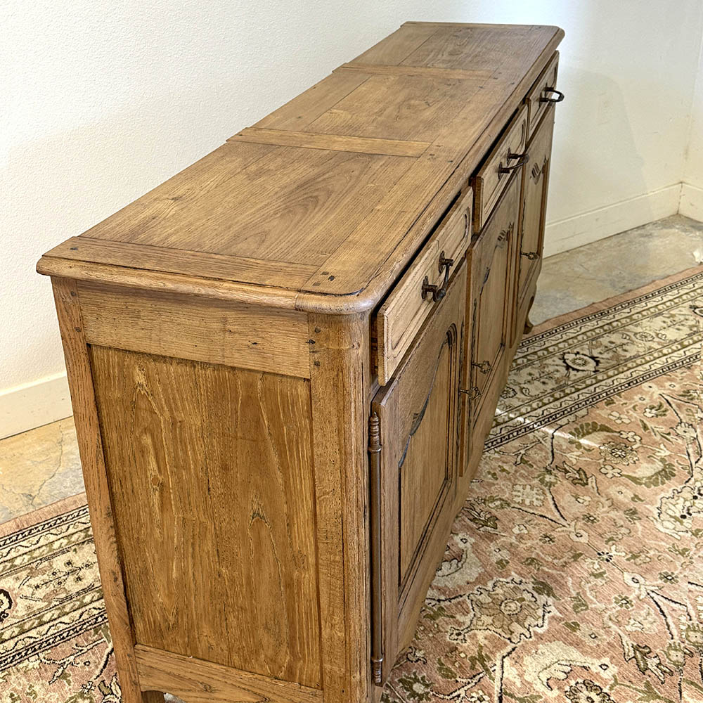 French Bleached Oak 3 Door Enfilade