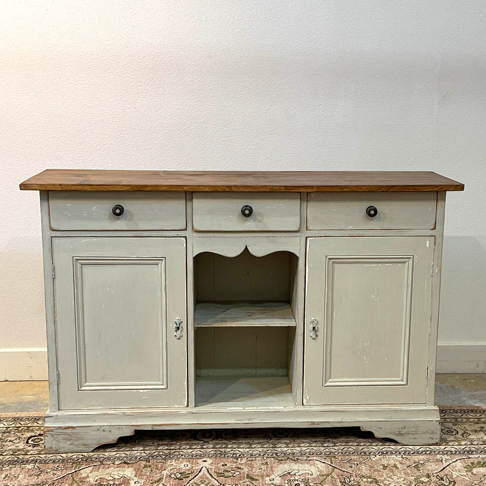 3 Drawer 2 Door Pine Painted Sideboard