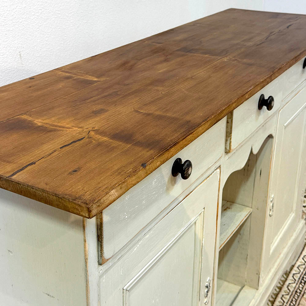 3 Drawer 2 Door Pine Painted Sideboard