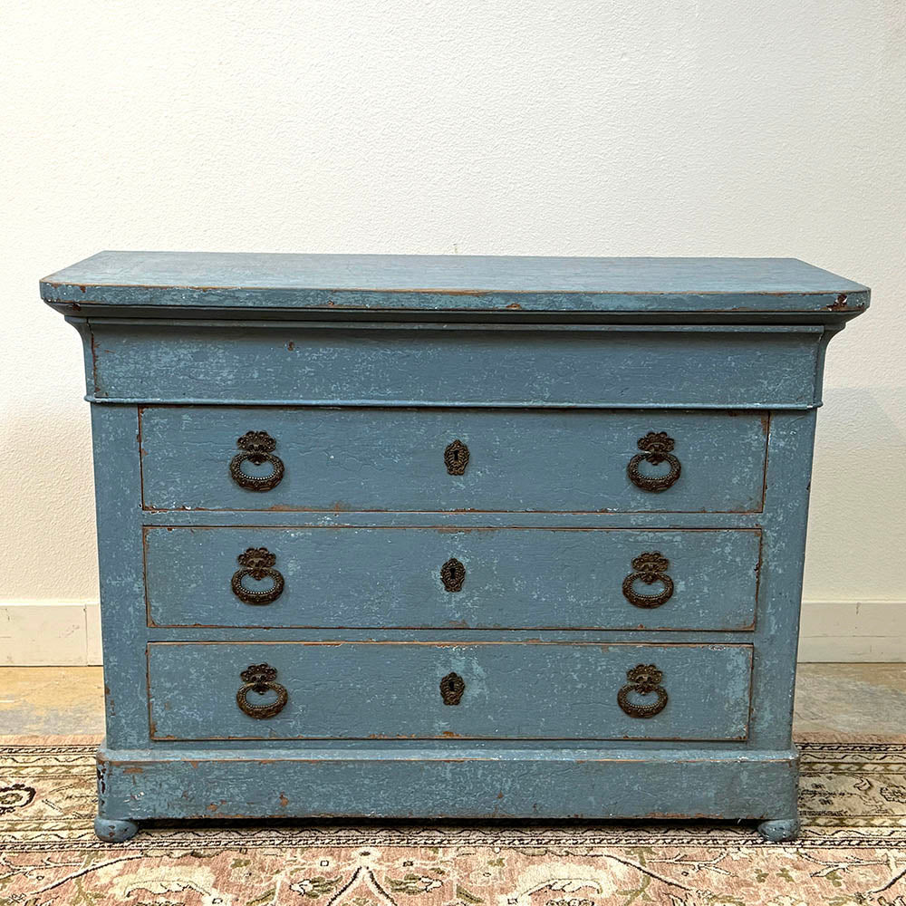 Antique Blue French Directaire Buffet