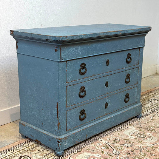 Antique Blue French Directaire Buffet