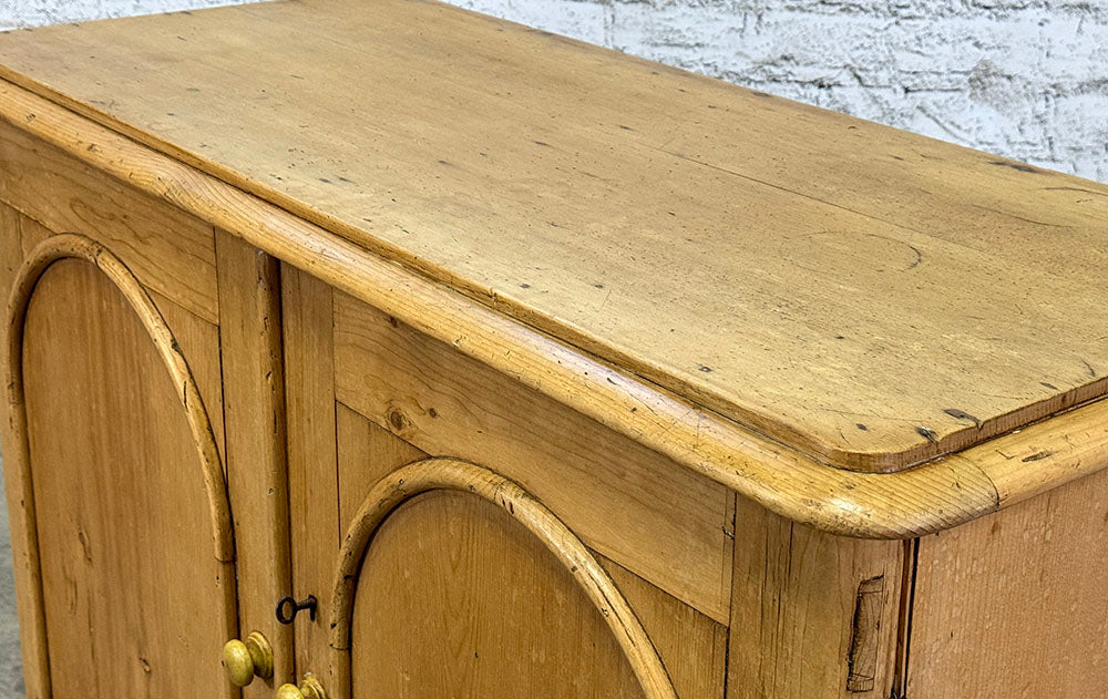 Antique Pine Base with Lovely Arch Detail c.1880