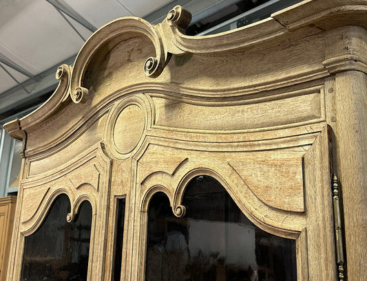 Antique French Bleached Oak Buffet Du Corps c.1850
