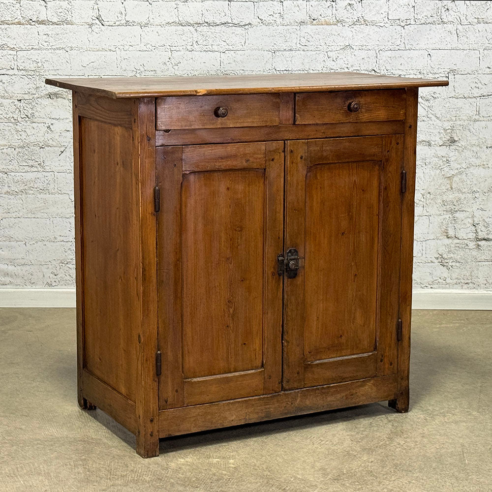 French Paneled Pine Buffet c.1850