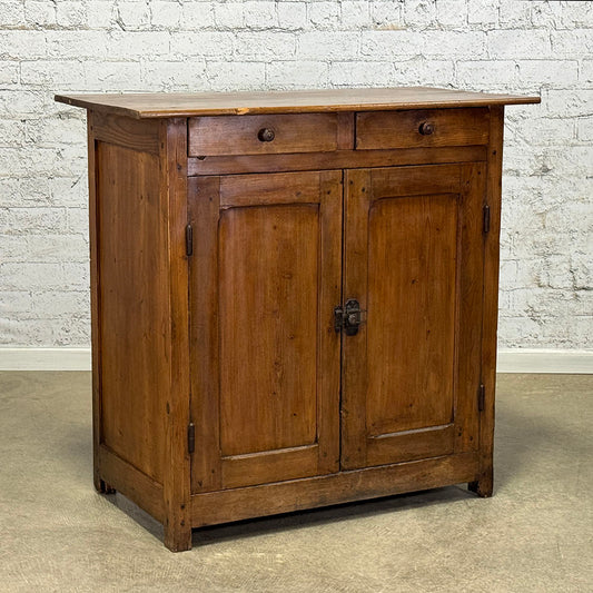 French Paneled Pine Buffet c.1850