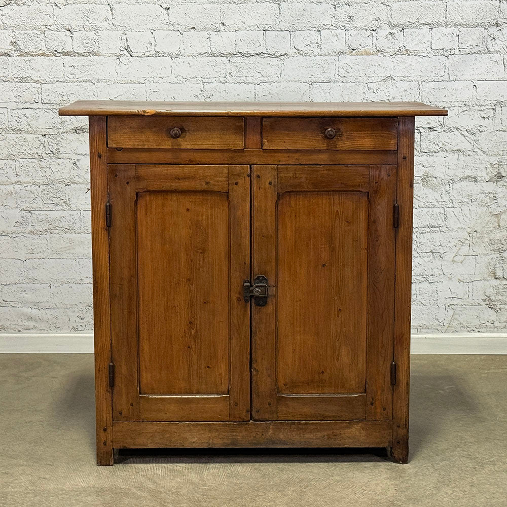 French Paneled Pine Buffet c.1850