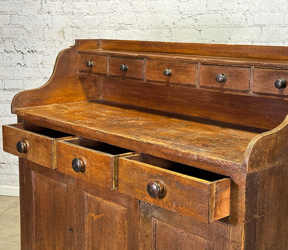 Scottish Pine Dresser Base with Gallery Back