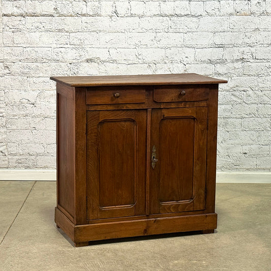 French Pine Cupboard, Original Color c.1880