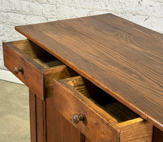 French Pine Cupboard, Original Color c.1880