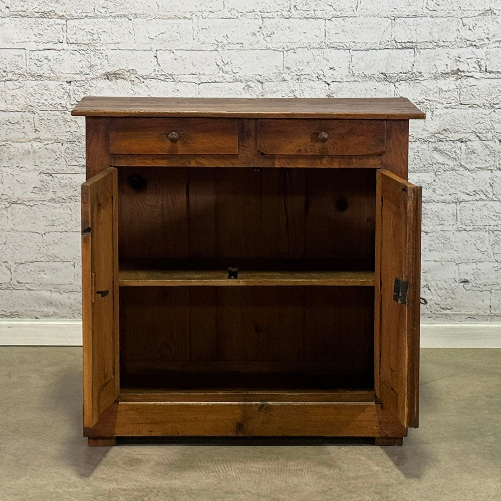 French Pine Cupboard, Original Color c.1880