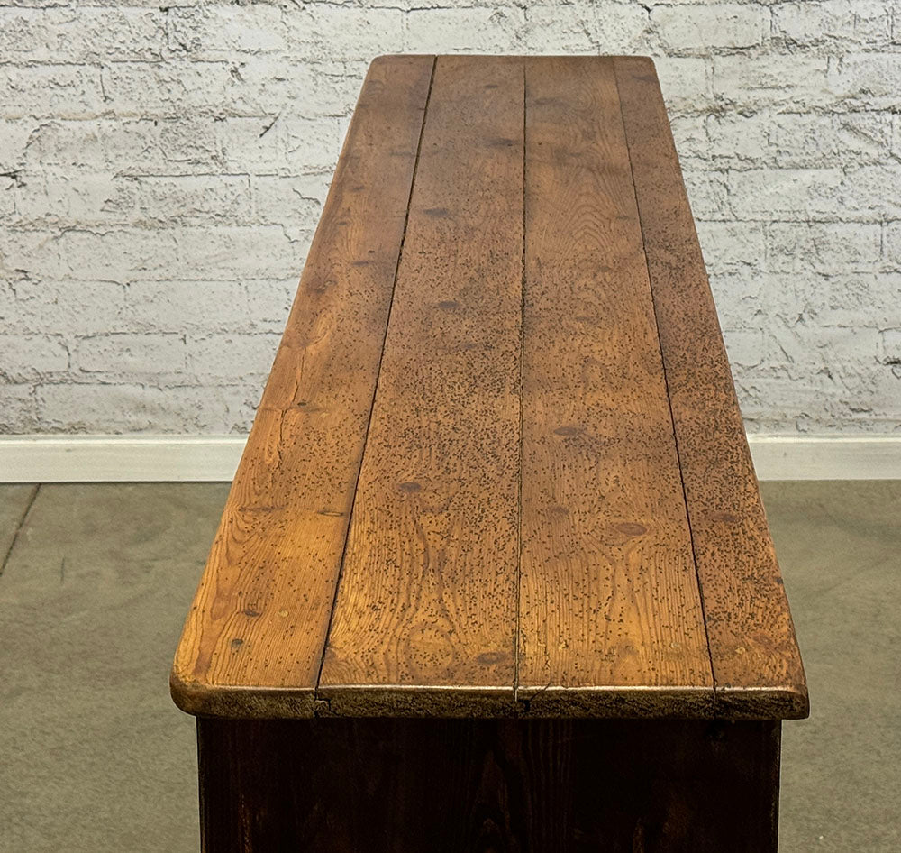 Antique Rustic Bank of Drawers